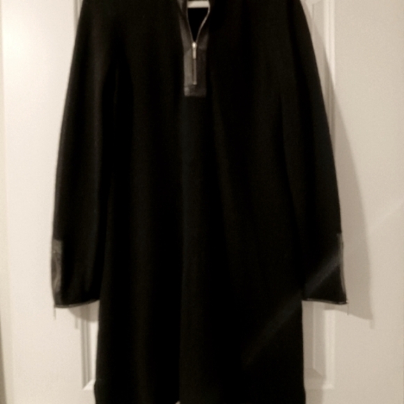 Sail To Sable Wool Cashmere Sweater Dress Zipper - Picture 3 of 12